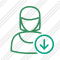 User Woman Download Icon
