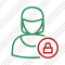 User Woman Lock Icon