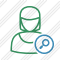 User Woman Search Icon