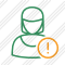 User Woman Warning Icon