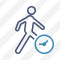 Walking Clock Icon