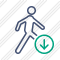 Walking Download Icon