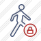 Walking Lock Icon