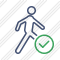 Walking Ok Icon