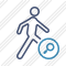 Walking Search Icon