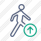 Walking Upload Icon