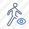 Walking View Icon