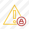 Warning Lock Icon