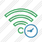 Wi Fi Green Clock Icon