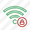 Wi Fi Green Lock Icon
