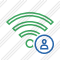 Wi Fi Green User Icon