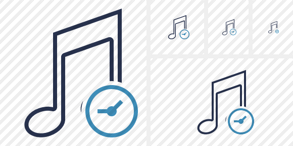 Music Clock Icon