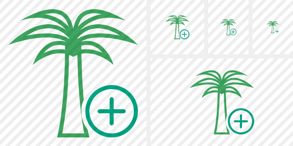 Palmtree Add Icon