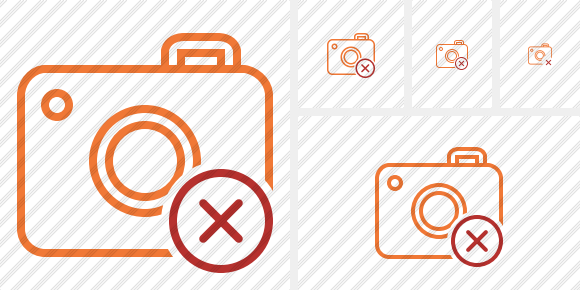 Photocamera Cancel Icon