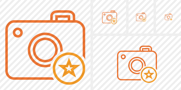 Photocamera Star Icon