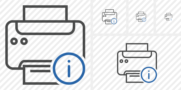 Print Black Information Icon