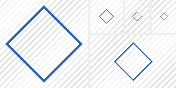 Rhombus Blue Icon