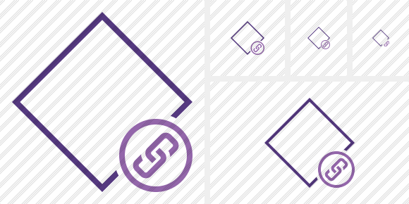 Rhombus Purple Link Icon