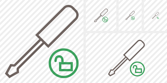 Screwdriver Unlock Icon