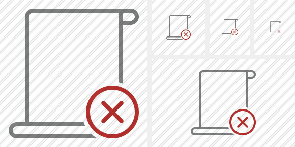 Script Blank Cancel Icon