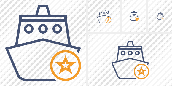 Ship 2 Star Icon