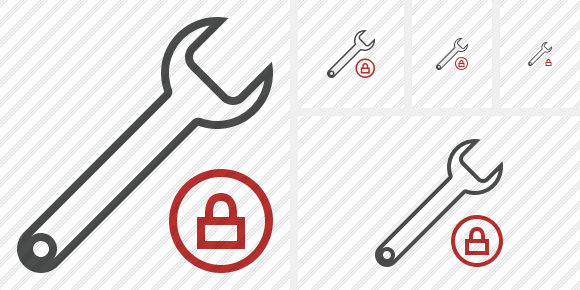 Spanner Lock Icon