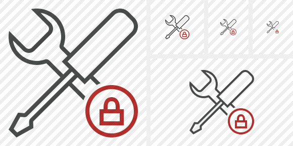 Tools Lock Icon