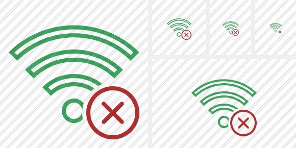 Wi Fi Green Cancel Icon