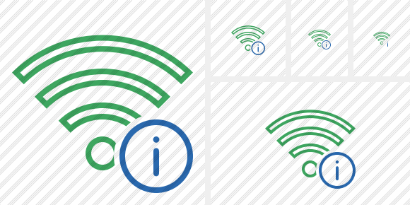 Wi Fi Green Information Icon