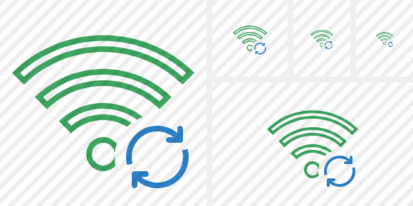 Wi Fi Green Refresh Icon