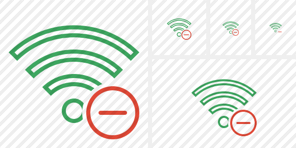 Wi Fi Green Remove Icon