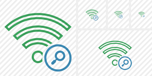 Wi Fi Green Search Icon