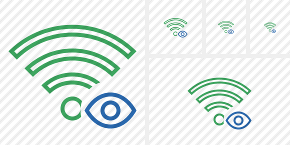 Wi Fi Green View Icon