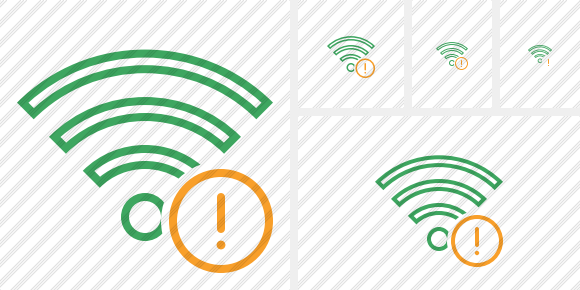 Wi Fi Green Warning Icon