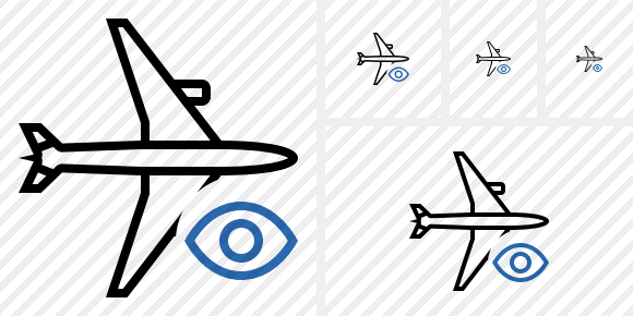 Airplane Horizontal View Icon