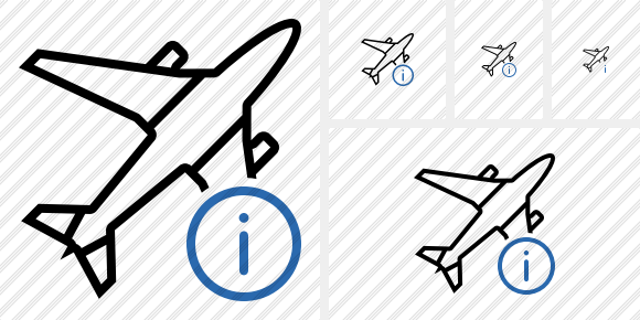 Airplane Information Icon