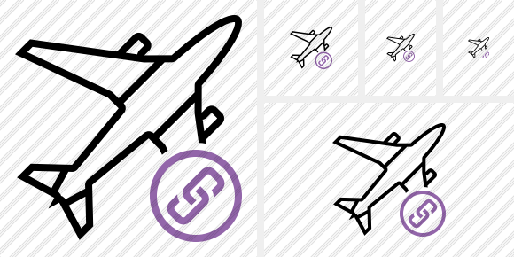 Airplane Link Icon