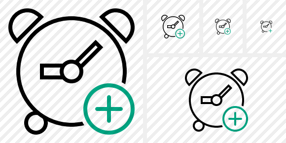 Alarm Clock Add Icon Alarm Clock Add Icon