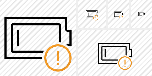 Battery Empty Warning Icon