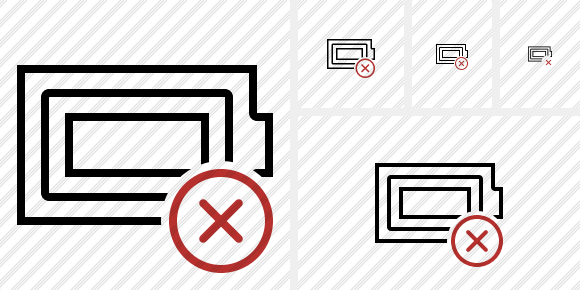 Battery Full Cancel Icon