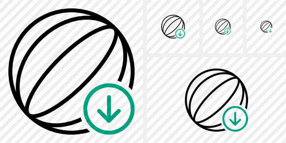 Beach Ball Download Icon