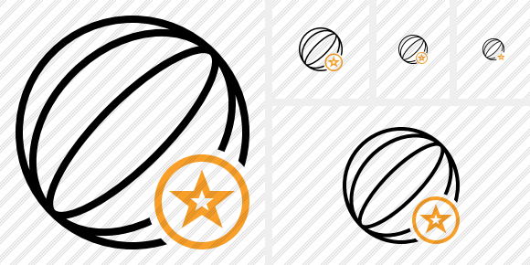 Beach Ball Star Icon