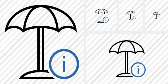 Beach Umbrella Information Icon