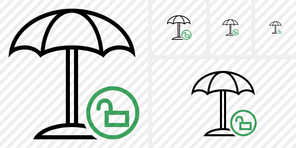 Beach Umbrella Unlock Icon