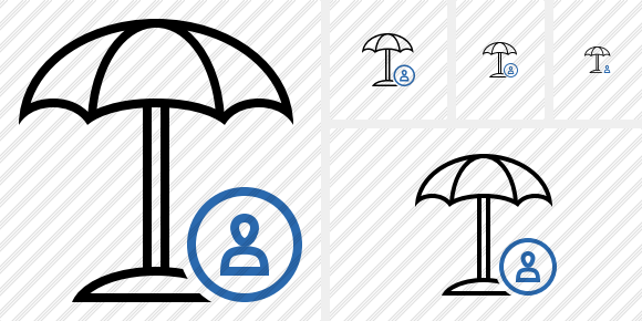 Beach Umbrella User Icon