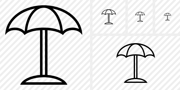 Beach Umbrella Icon