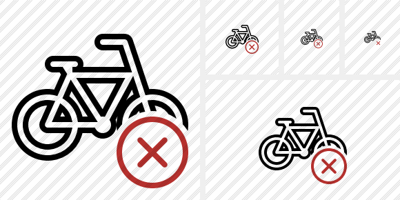 Bicycle Cancel Icon