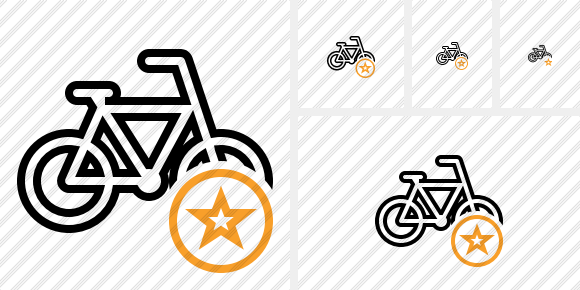 Bicycle Star Icon