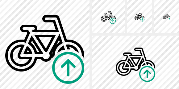 Bicycle Upload Icon