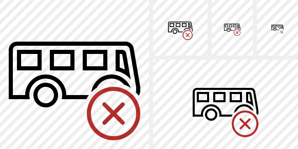 Bus Cancel Icon